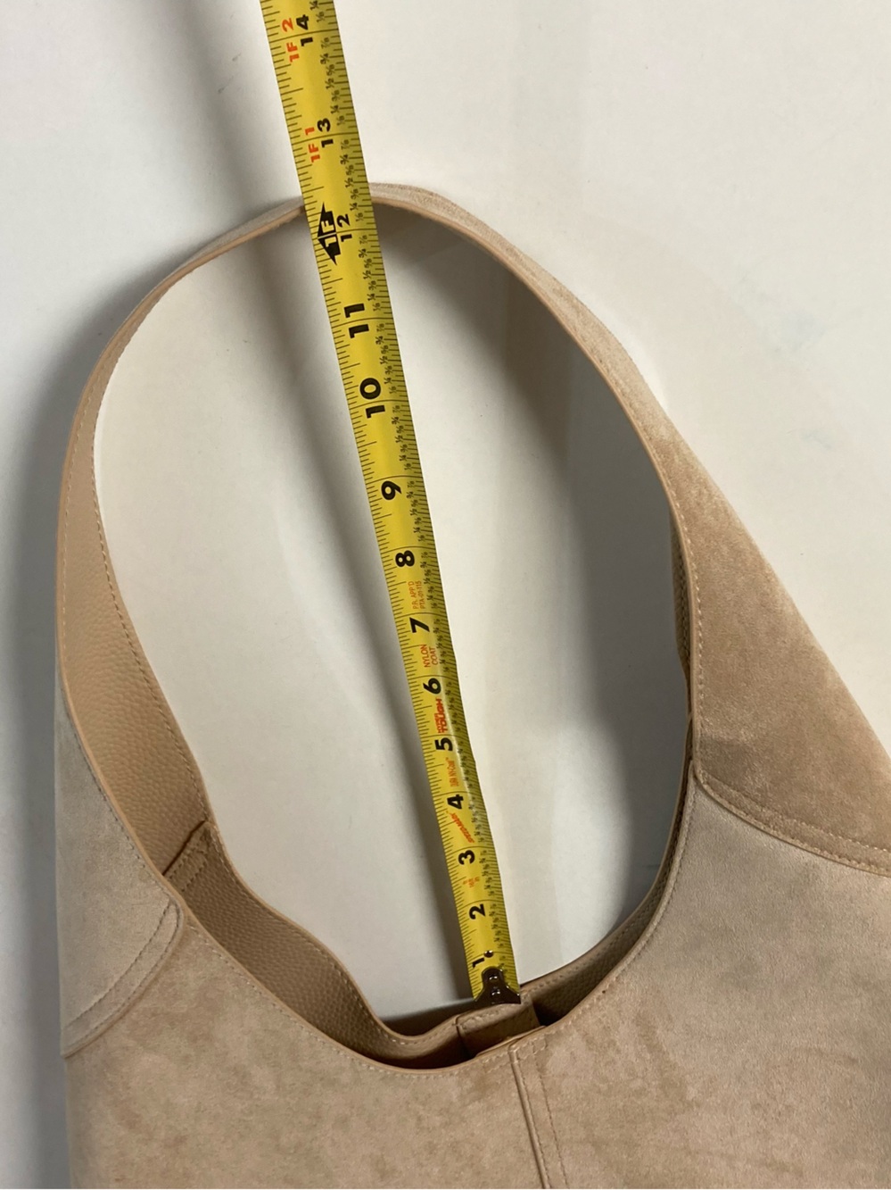 Vegan Suede Cream Brooklyn 39 Bag - Picture 6 of 11